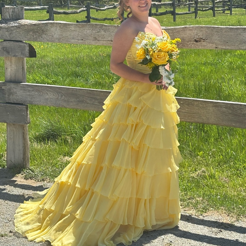 Sherri Hill Strapless Prom Gown - Picture 3 of 5
